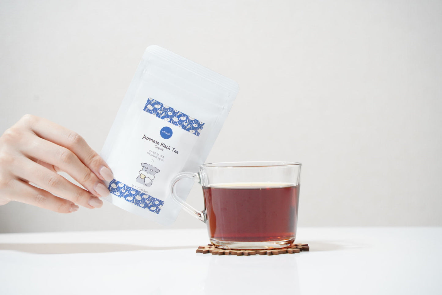 <HUIS × chittö >選べる1種のJAPANESE TEA&HUISのくつした ギフトセット(ティーバッグ10個入)