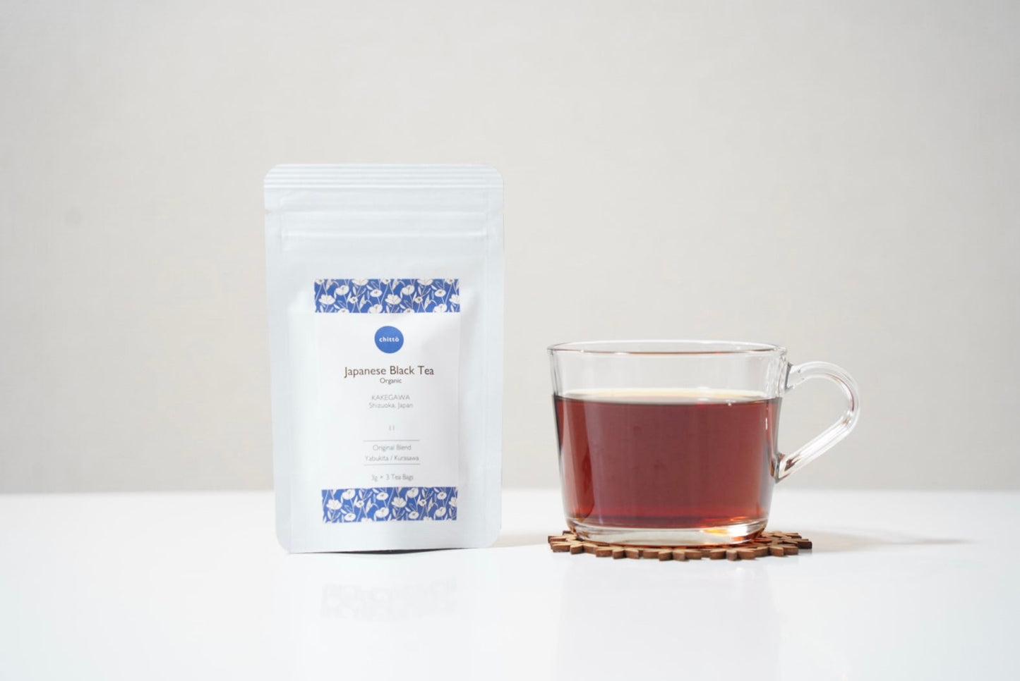 <TOKYO FANTASTIC × chittö >ドライフラワースワッグ+選べる1種のJAPANESE TEA ギフトセット(ティーバッグ10個入)