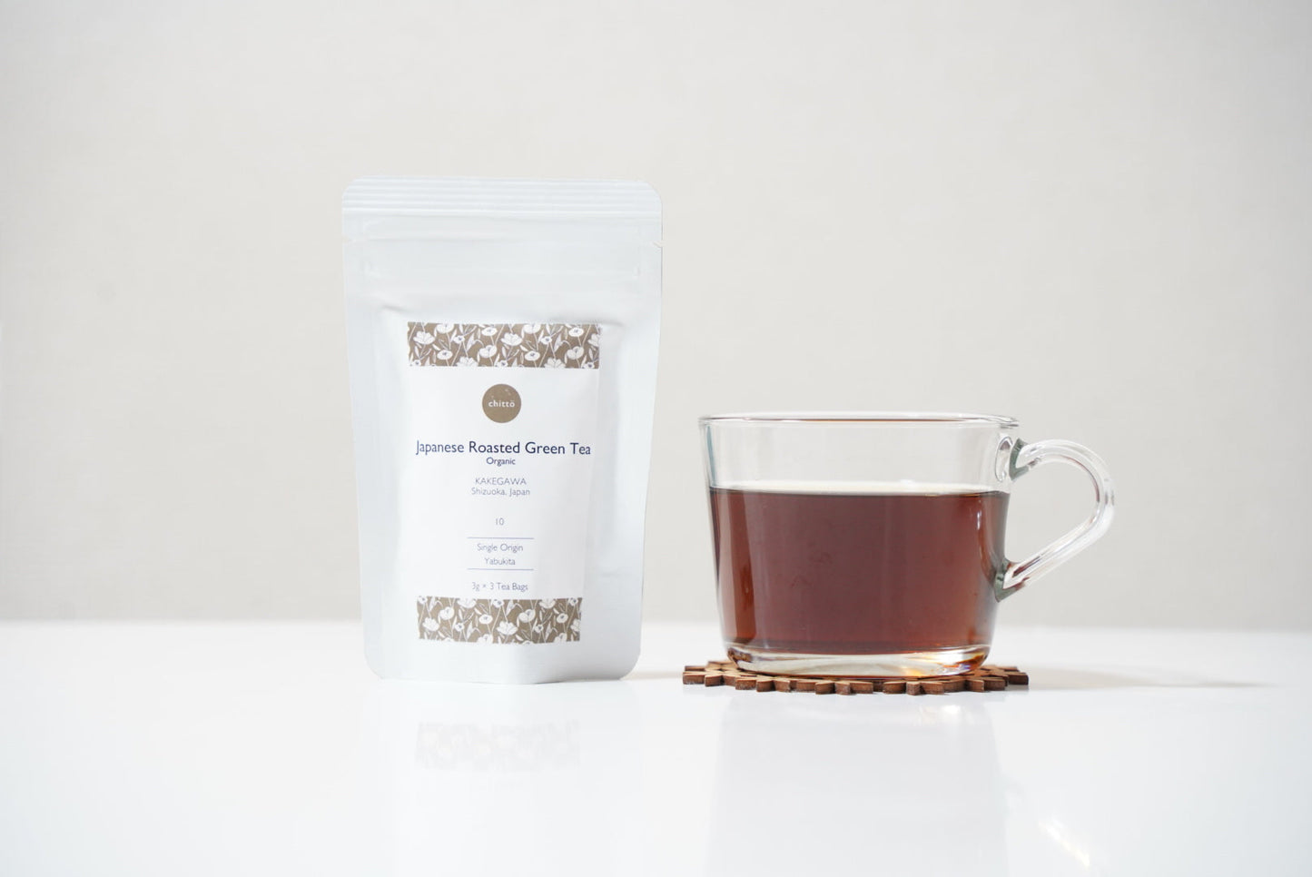 <TOKYO FANTASTIC × chittö >ドライフラワースワッグ+選べる1種のJAPANESE TEA ギフトセット(ティーバッグ10個入)