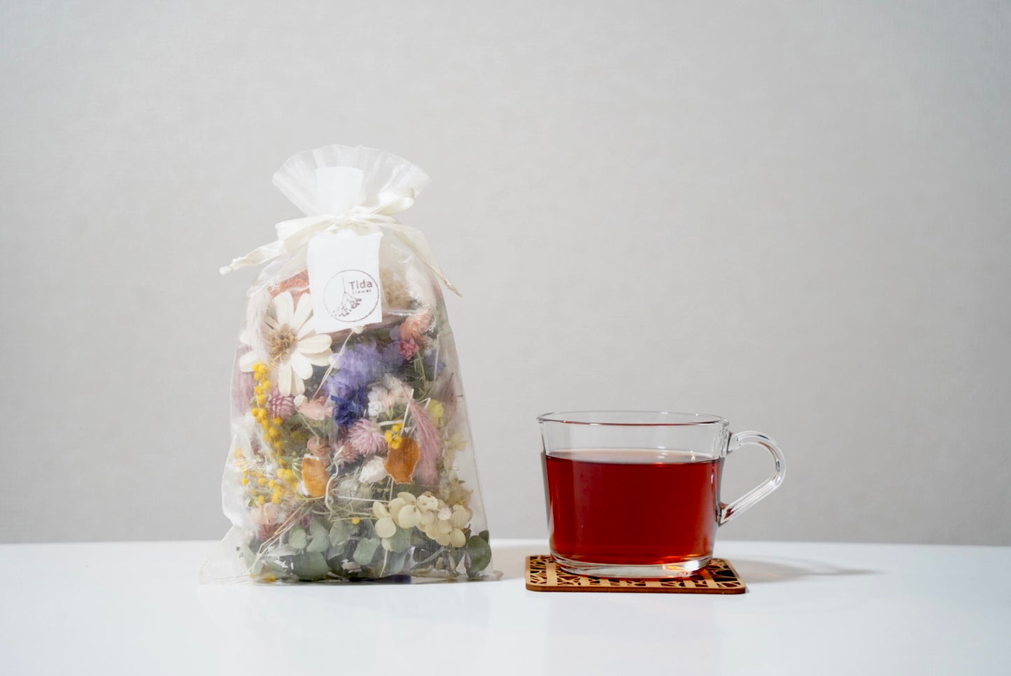 <TOKYO FANTASTIC × chittö >ドライフラワーポプリ+選べる JAPANESE TEA 3種&シュナウザーグッズ追加可 ギフトセット