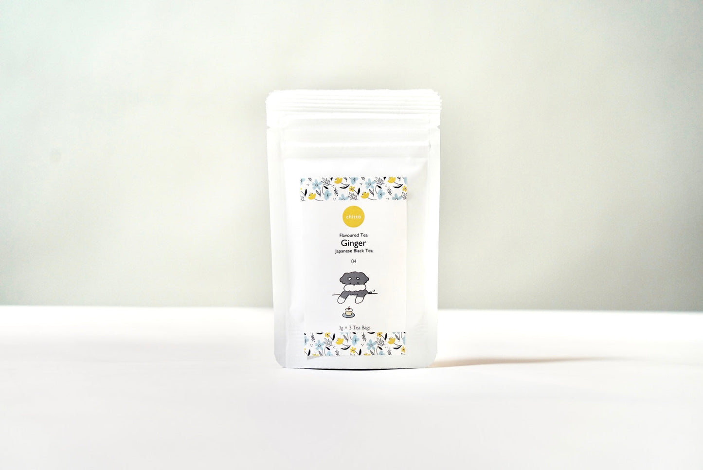 <クリックポスト専用> トライアル 1種のJAPANESE TEA ティーバッグ10個入 with Dogs. シリーズ(シュナウザー)