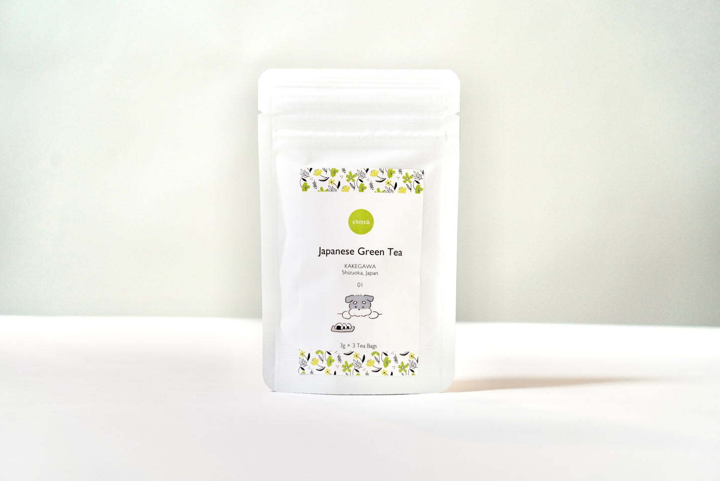 01 JAPANESE GREEN TEA【煎茶】with Dogs. シリーズ(シュナウザー)