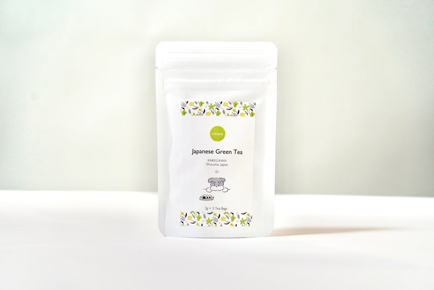 <クリックポスト専用> トライアル 1種のJAPANESE TEA ティーバッグ10個入 with Dogs. シリーズ(シュナウザー)
