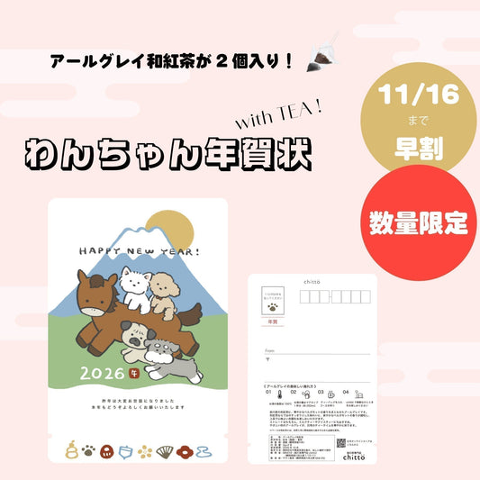 わんちゃん年賀状2026　発売のお知らせ（11/16まで早割！）