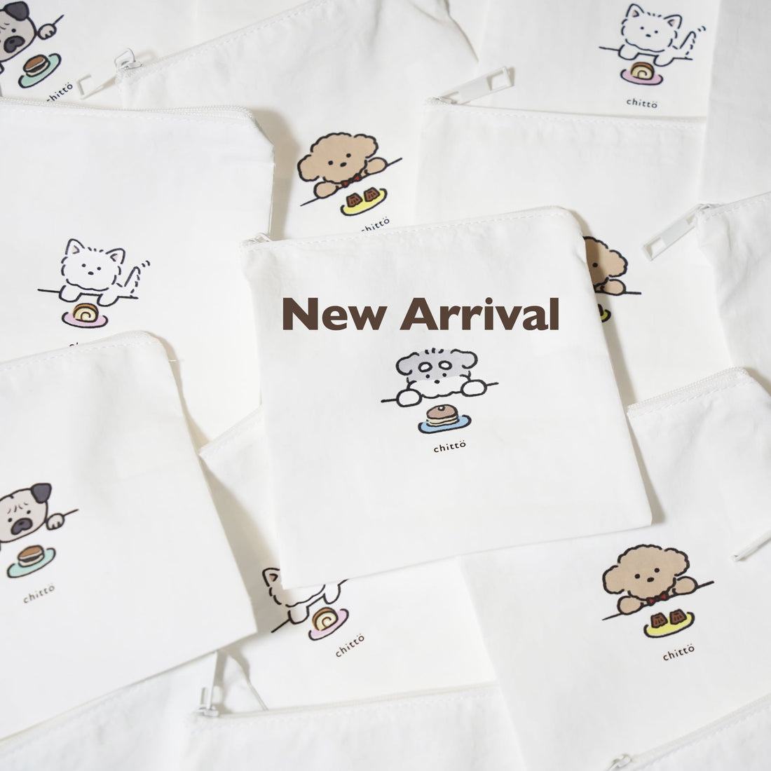 【新商品】with Dogs. オリジナルナイロンポーチが登場！