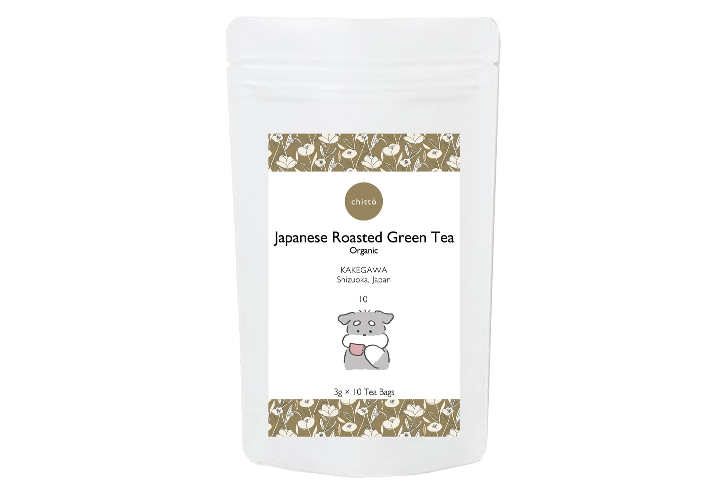 ＜TOKYO FANTASTIC × chittö ＞ドライフラワースワッグ＋オーガニックJAPANESE TEA 3種　ギフトセット