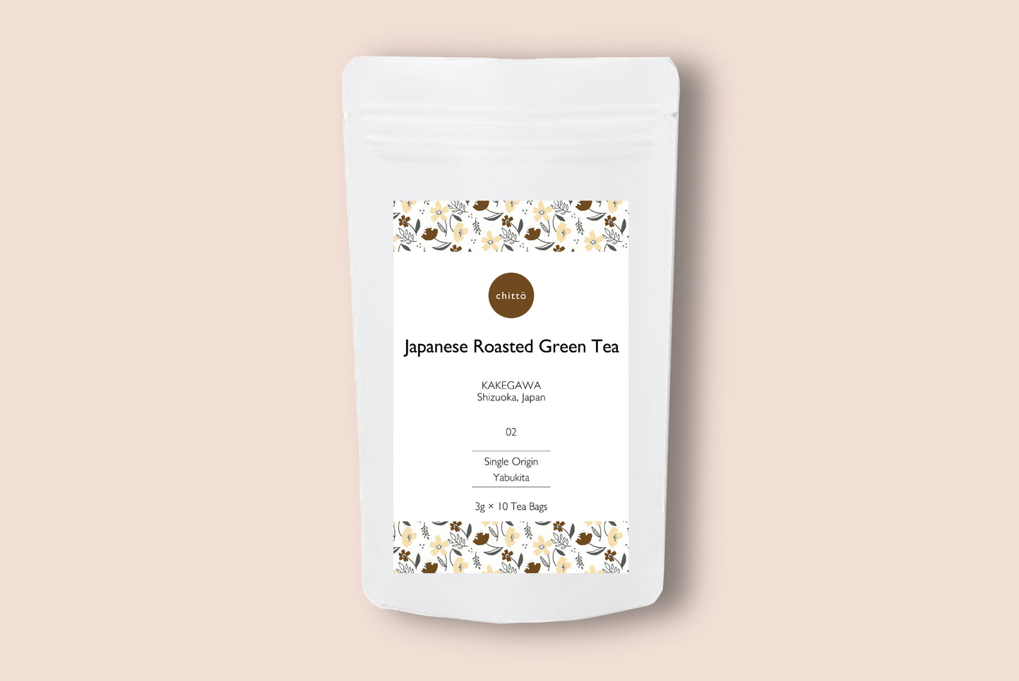 02 JAPANESE ROASTED GREEN TEA [Hojicha] Tea bag