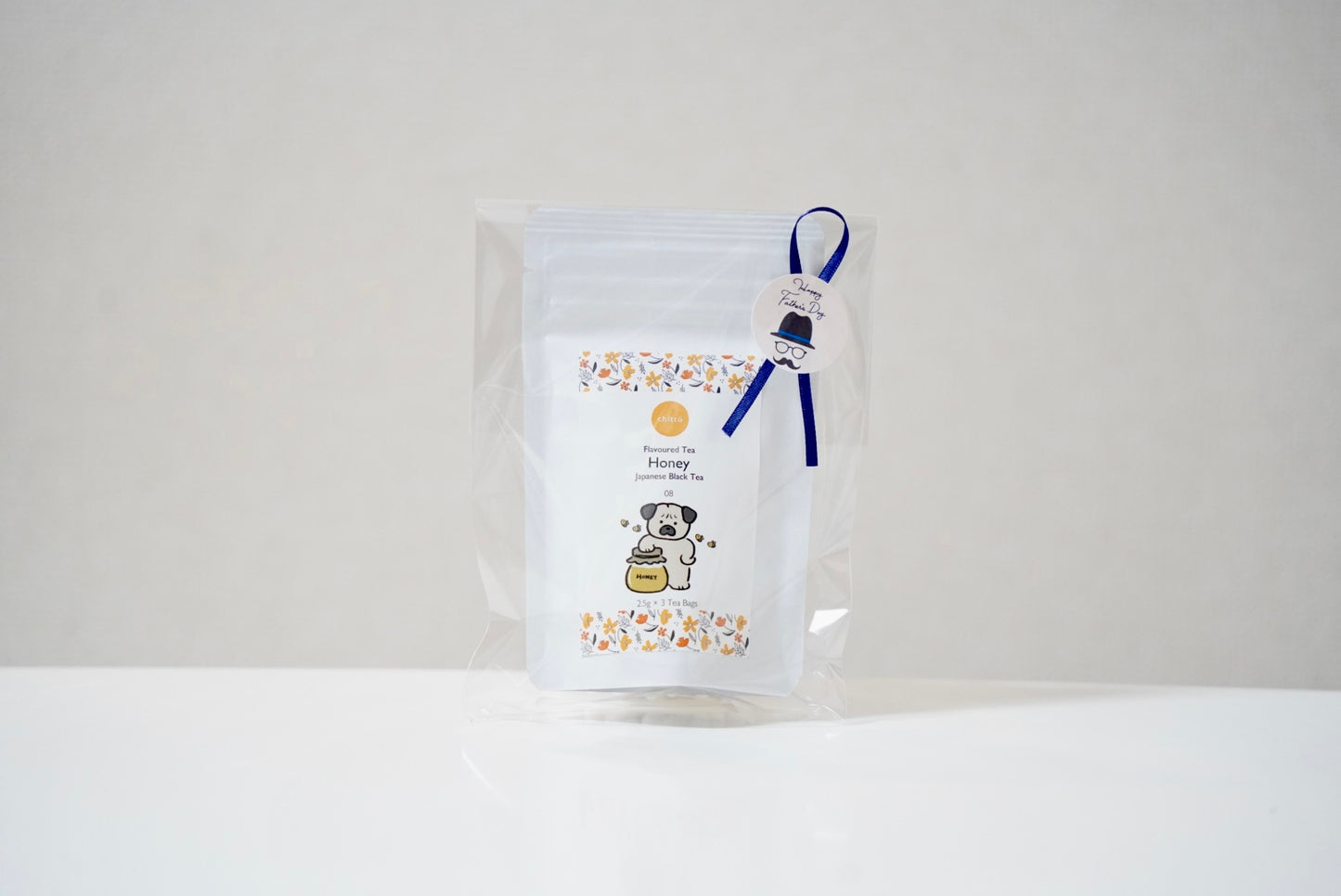 【名入れ】オリジナルメッセージを入れられる！フォトと選べる Tea 1種　ギフトセット（パグ）