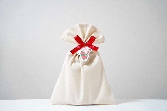 Christmas gift wrapping (cotton bag)