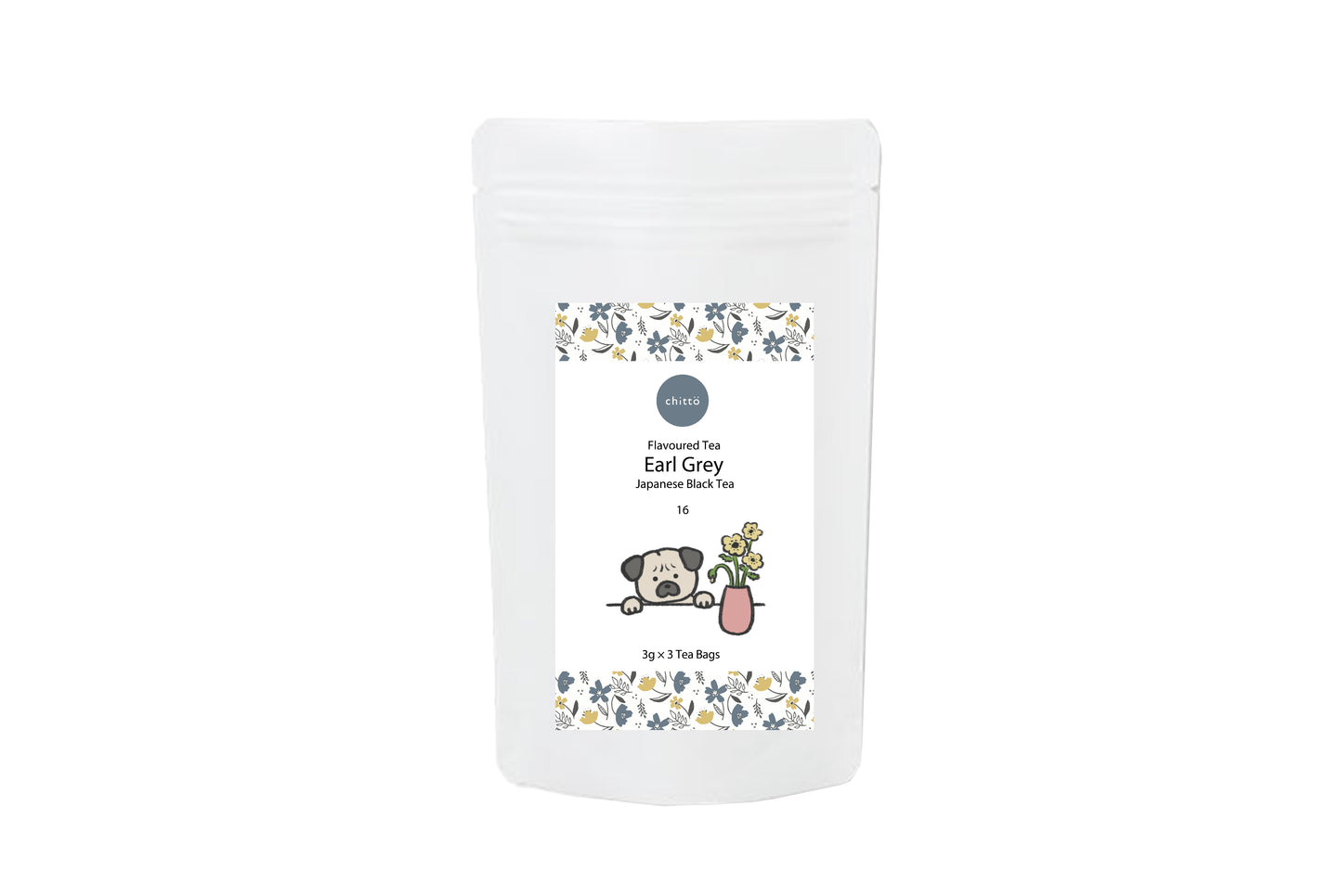 08 MIEL [Té negro japonés con sabor/té negro con miel] con Serie Perros (Schnauzer).