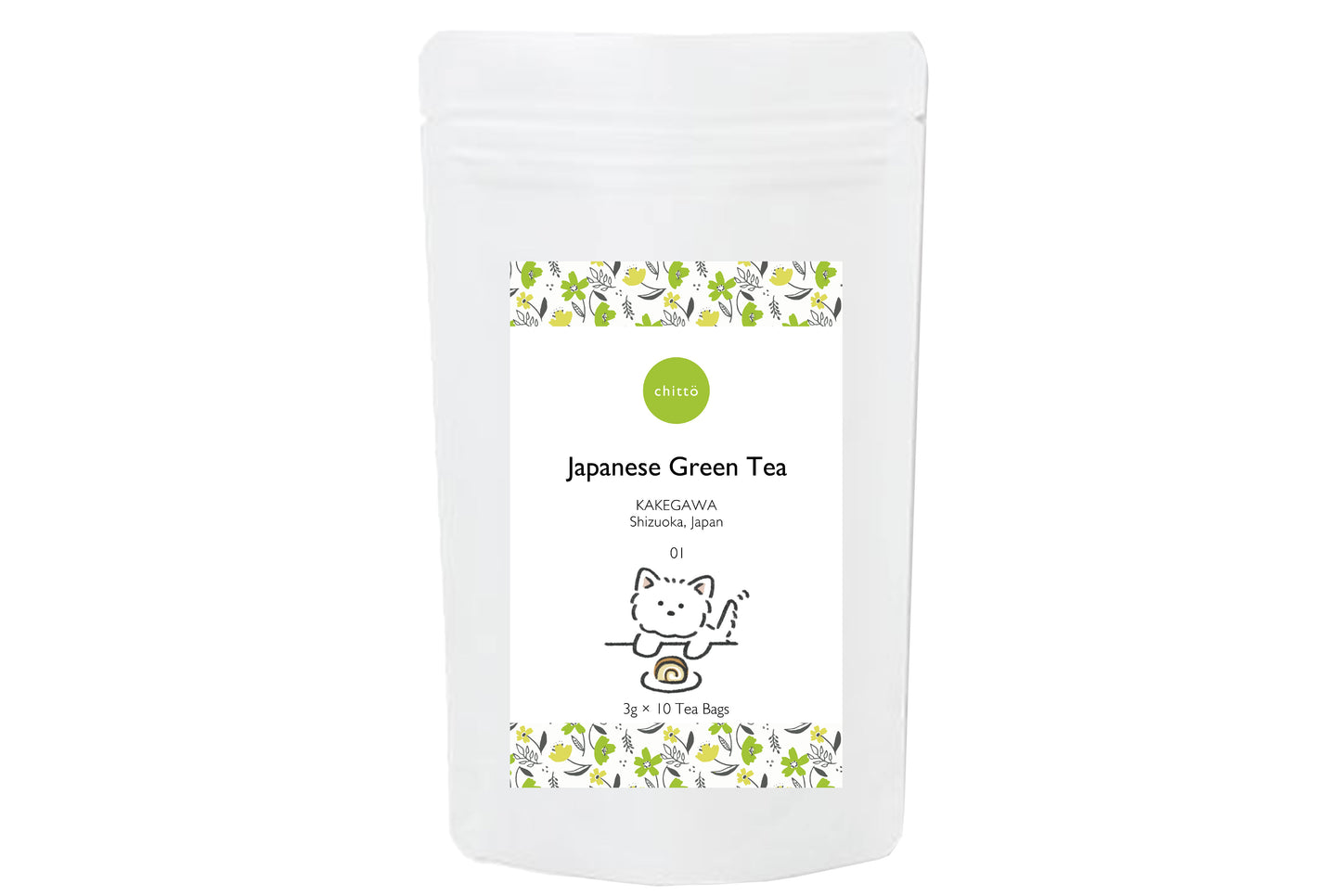 3 tipos de sets de regalo de TÉ JAPONÉS a elegir con Serie Perros (Schnauzer).