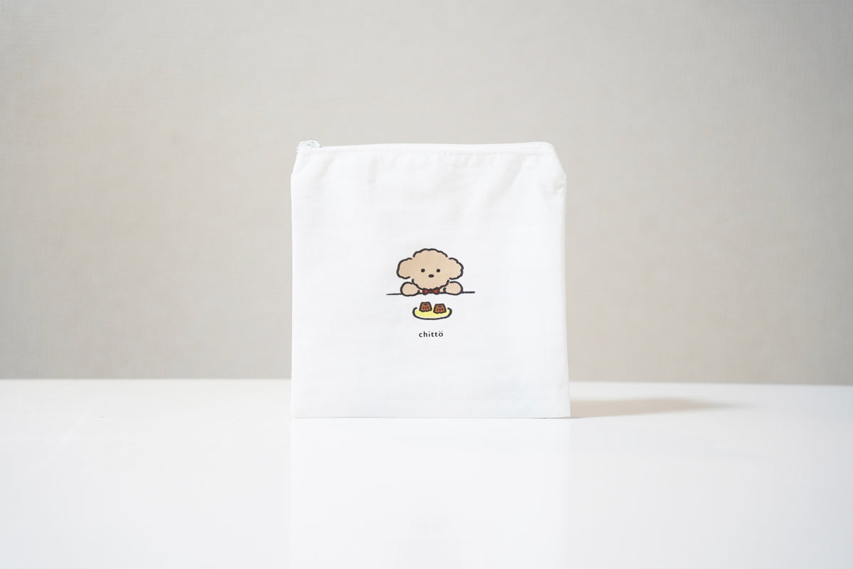 選べる1種 or 2種の KAKEGAWA Tea ＋ 無添加ドライりんご ギフトセット｜with Dogs. ナイロンポーチ付き（プードル）