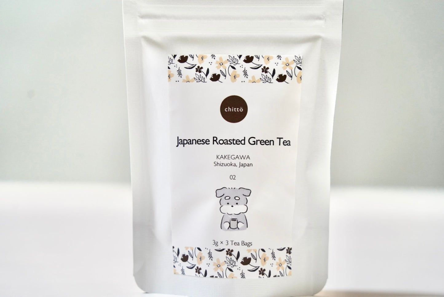 Choose from 3 types of JAPANESE TEA &amp; HUIS "Cream" gift set with Dogs. Series (Schnauzer)