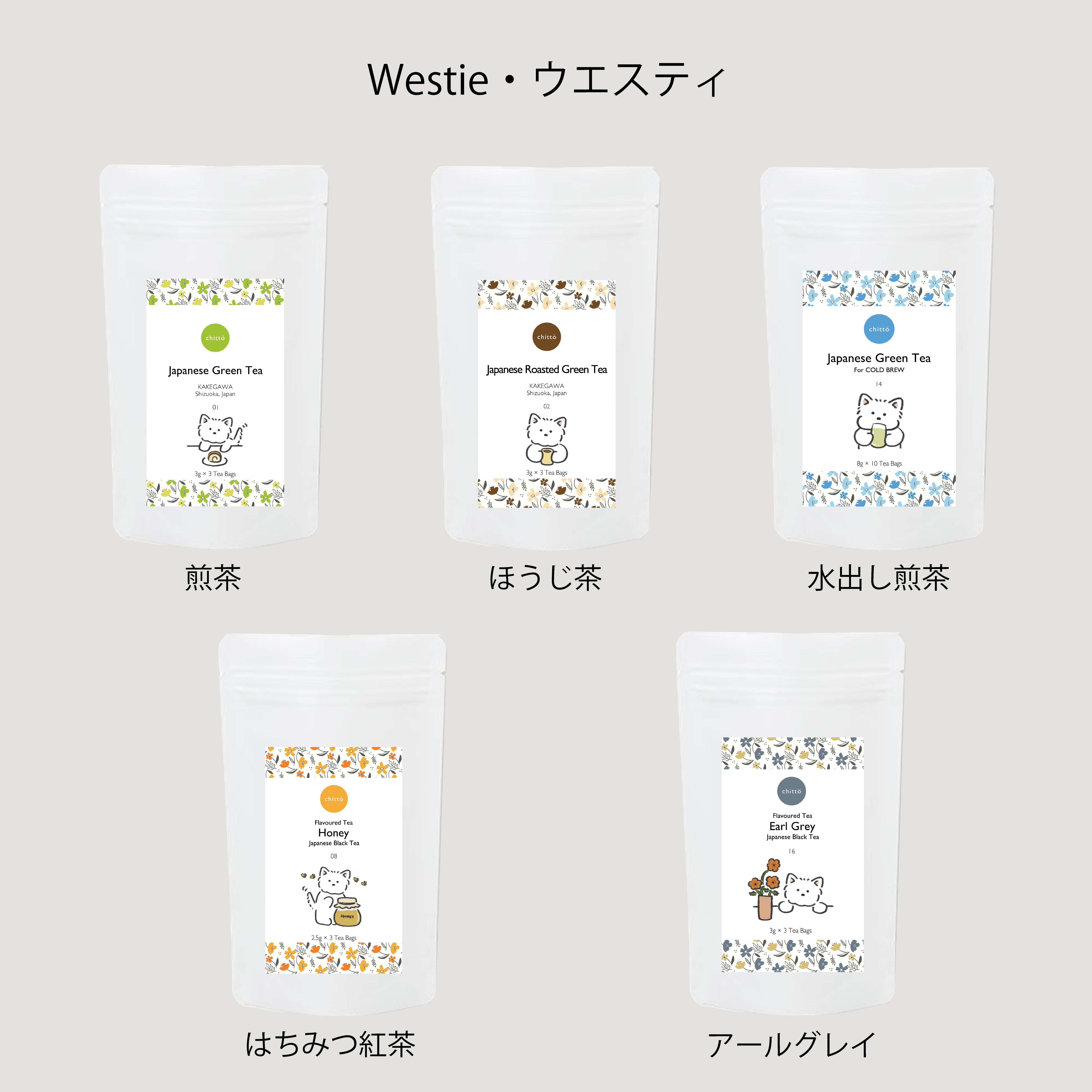 わん茶ちゃん 箱 みたらしちゃん ティーバッグ(5g×16p): とさのさとアグリコレット