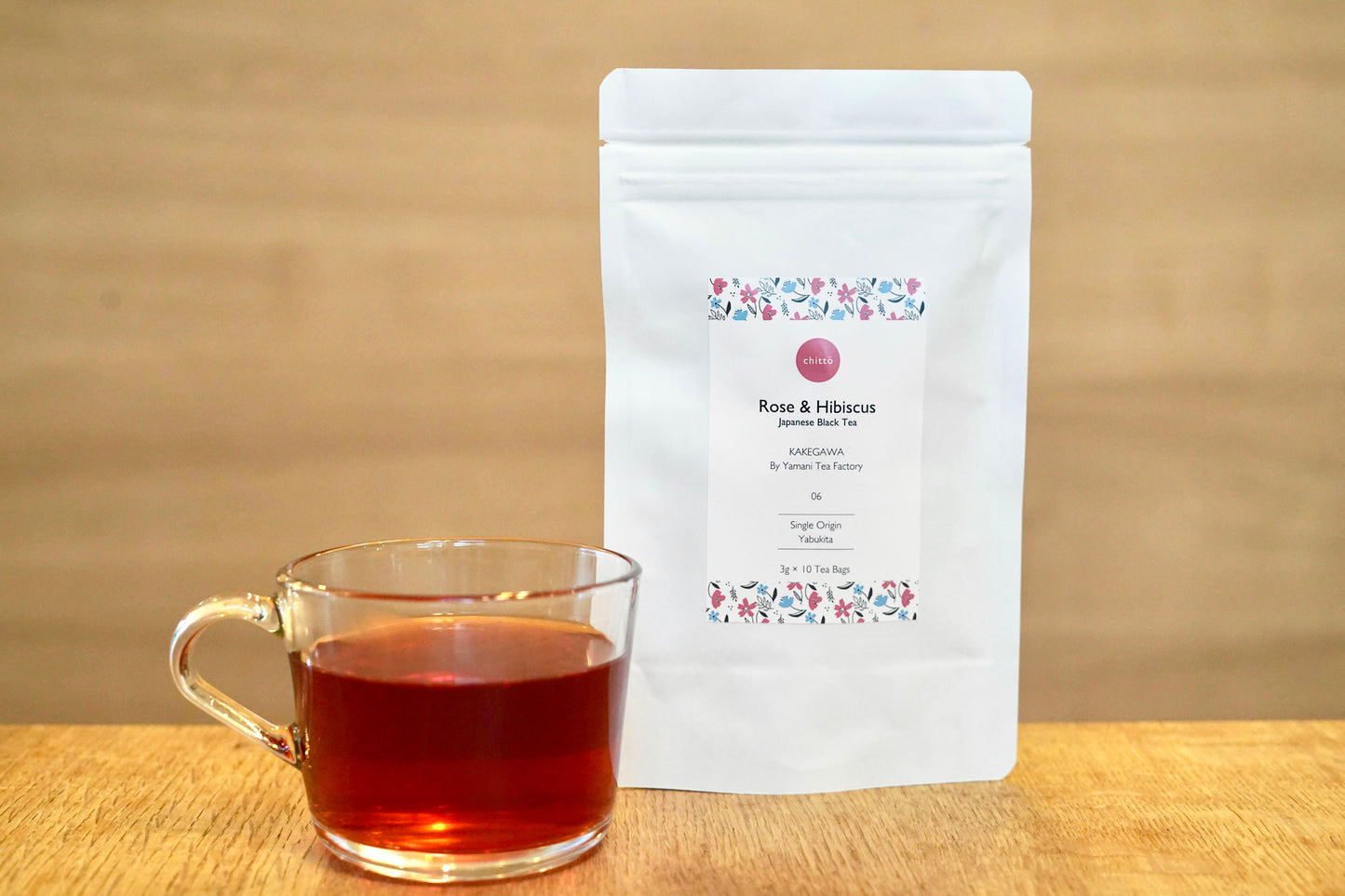 06 ROSE &amp; HIBISCUS [Japanese Black Tea Flavored Tea Rose &amp; Hibiscus] Tea Bag